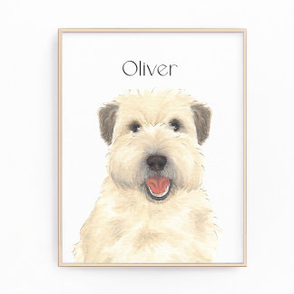 Personalisiert Wheaten Terrier Art Fotodruck