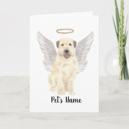 Personalisiert Wheaten Terrier Beileid Memorial Karte