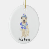 Personalisiert Wheaten Terrier Christmas Keramik Ornament (Rechts)