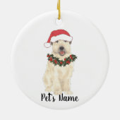 Personalisiert Wheaten Terrier Keramik Ornament (Hinten)