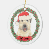 Personalisiert Wheaten Terrier Keramik Ornament (Links)