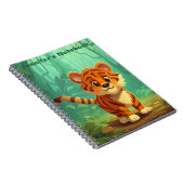 Personalisiert Whimsical Baby Tiger Journal. Tiger Notizblock (Rechte Seite)