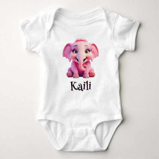 Personalisiert Whimsical Wonders Baby Bodysuit Baby Strampler (Vorderseite)