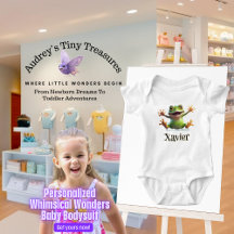 Personalisiert Whimsical Wonders Baby Frog Bodysui