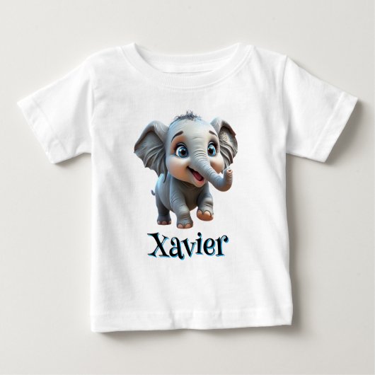 Personalisiert Whimsical Wonders Baby T - Shirt (Vorderseite)