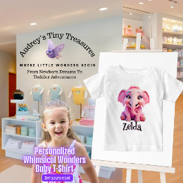 Personalisiert Whimsical Wonders Baby T - Shirt