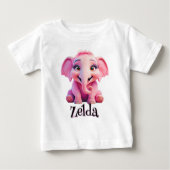 Personalisiert Whimsical Wonders Baby T - Shirt (Vorderseite)