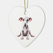 Personalisiert Whippet Puppy Keramik Ornament (Links)