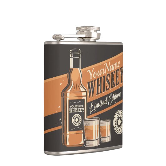 Personalisiert Whiskey Liquor Flasche Western Bar Flachmann (Rechts)