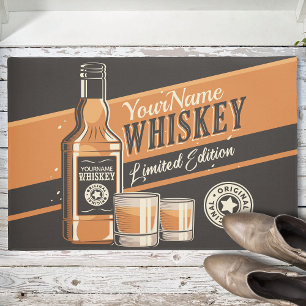 Personalisiert Whiskey Liquor Flasche Western Bar Fußmatte