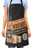 Personalisiert Whiskey Liquor Flasche Western Bar Schürze