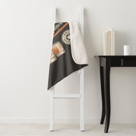 Personalisiert Whiskey Liquor Flasche Western Bar Sherpadecke (Beispiel)