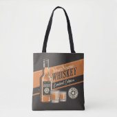Personalisiert Whiskey Liquor Flasche Western Bar Tasche (Vorderseite)