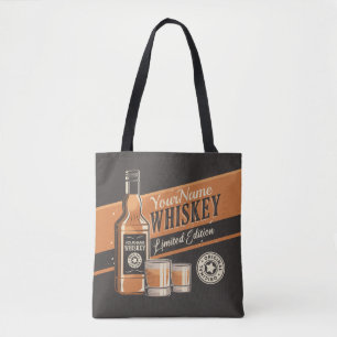 Personalisiert Whiskey Liquor Flasche Western Bar Tasche