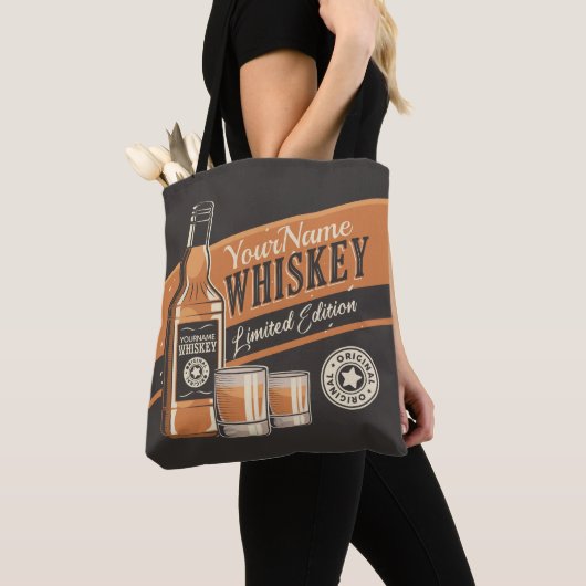 Personalisiert Whiskey Liquor Flasche Western Bar Tasche (Von Nahem)