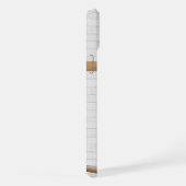 Personalisiert White and Blue Basketball Jersey iPhone Hülle (Rechte Seite)