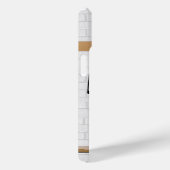 Personalisiert White Black Football Soccer Jersey Case-Mate iPhone Hülle (Rückseite / Rechts)