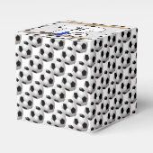 Personalisiert White Black Football Soccer Jersey Geschenkschachtel (Vorderseite)