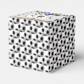 Personalisiert White Black Football Soccer Jersey Geschenkschachtel (Rückseite)