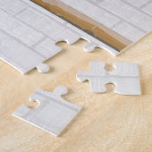 Personalisiert White Black Football Soccer Jersey Puzzle (Seite)