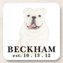 Personalisiert White English Bulldog