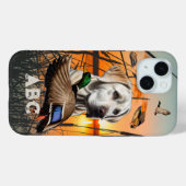 Personalisiert White Labrador Retriever Case-Mate iPhone Hülle (Rückseite (Horizontal))