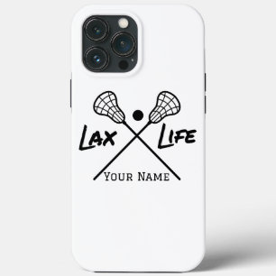 Personalisiert White LAX (Lacrosse) iPhone Case
