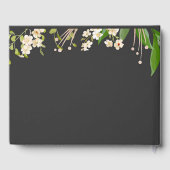 Personalisiert White Lilies Wedding Gästebuch (Rückseite)