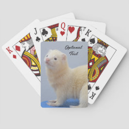 Personalisiert White Pet Ferret Spielkarten
