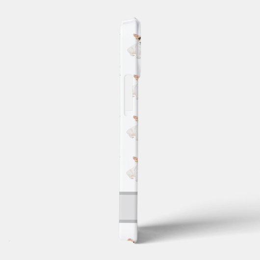 Personalisiert White Pied Frenchie Dog Case-Mate iPhone Hülle (Rückseite / Rechts)