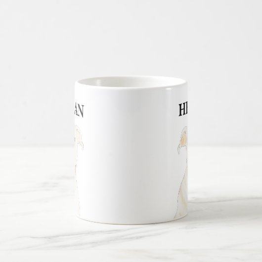 Personalisiert White Pitbull Staffy Dog Kaffeetasse (Mittel)