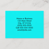 Personalisiert White Polka Dot Visitenkarte (Rückseite)