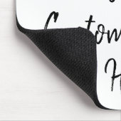 Personalisiert White Silver Gamer Geburtstagsgesch Mousepad (Ecke)