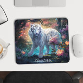 Personalisiert White Tiger Mousepad