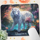 Personalisiert White Tiger Mousepad