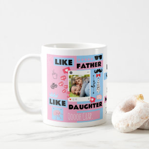 Personalisiert "Wie der Vater, so die Tochter, Oh  Kaffeetasse