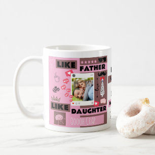 Personalisiert "Wie der Vater, so die Tochter, Oh  Kaffeetasse