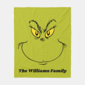 Personalisiert, wie grinch Weihnachtsfoto gestohle Fleecedecke (Vorderseite)