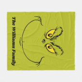 Personalisiert, wie grinch Weihnachtsfoto gestohle Fleecedecke (Vorderseite (Horizontal))