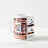 Personalisiert "Wie Vater wie Tochter, Oh Mist" Kaffeetasse (Vorderseite Links)