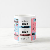 Personalisiert "Wie Vater wie Tochter, Oh Mist" Kaffeetasse (Mittel)