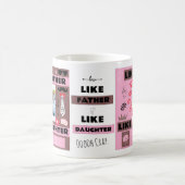 Personalisiert "Wie Vater wie Tochter, Oh Mist" Kaffeetasse (Mittel)