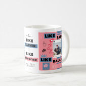 Personalisiert "Wie Vater wie Tochter, Oh Mist" Kaffeetasse (VorderseiteRechts)