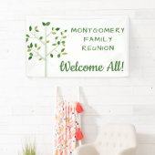 Personalisiert wiederverwendbare Wiedersehen-Famil Banner (Insitu)