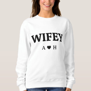 Personalisiert Wifey 2023 Custom Bride, Verlobte Sweatshirt