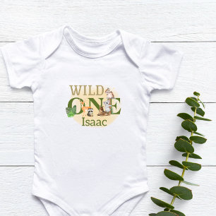 Personalisiert Wild One 1. Geburtstag Baby Strampler