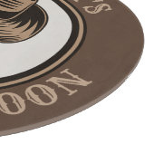 Personalisiert Wild West Saloon Western Cowboy Boo Schneidebrett (Ecke)