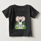 Personalisiert Wildlife Koala Baby Baby T-shirt (Rückseite)