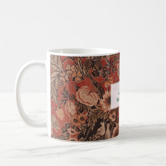 Personalisiert William Morris Best Friend Kaffeetasse (Links)