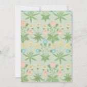 Personalisiert William Morris Floral Dankeschön Ka Dankeskarte (Rückseite)